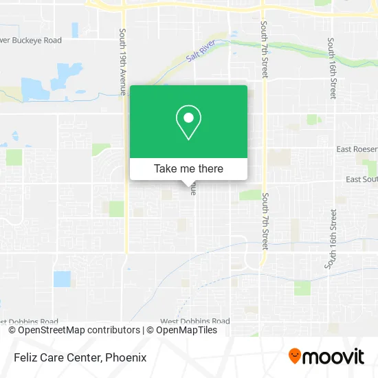 Feliz Care Center map