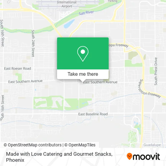 Made with Love Catering and Gourmet Snacks map