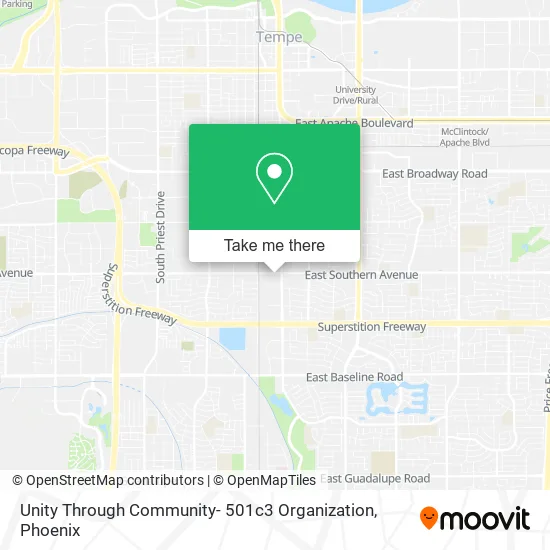 Unity Through Community- 501c3 Organization map