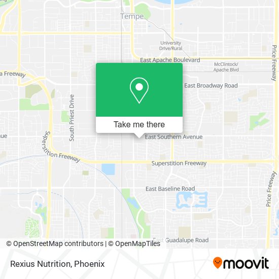 Rexius Nutrition map