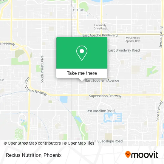 Rexius Nutrition map