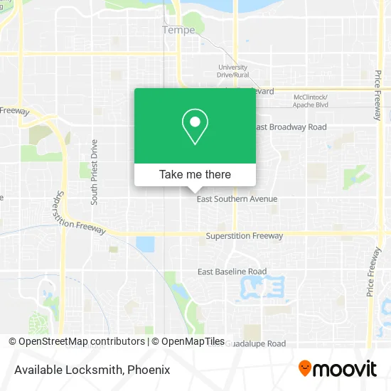 Available Locksmith map