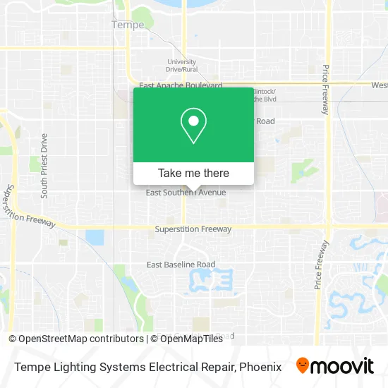 Tempe Lighting Systems Electrical Repair map