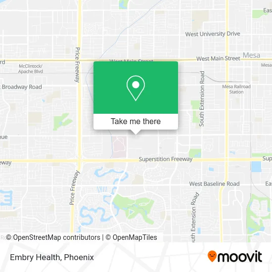 Embry Health map