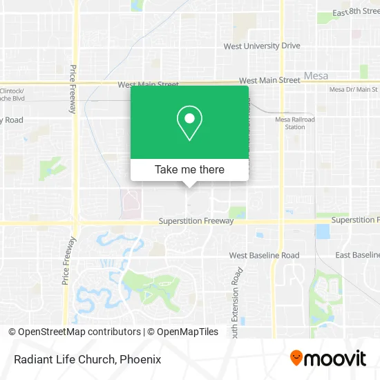 Radiant Life Church map