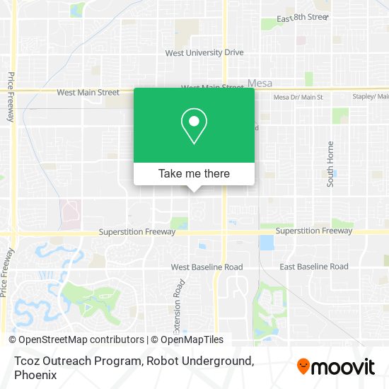Mapa de Tcoz Outreach Program, Robot Underground