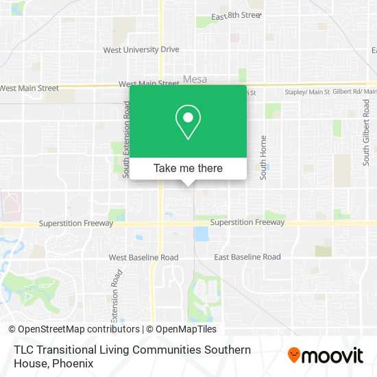Mapa de TLC Transitional Living Communities Southern House