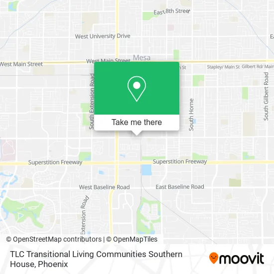 TLC Transitional Living Communities Southern House map