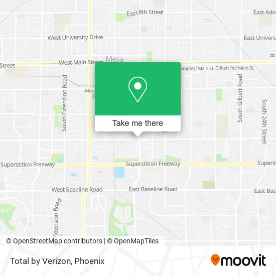 Total by Verizon map