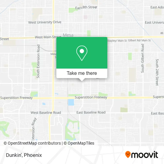 Dunkin' map