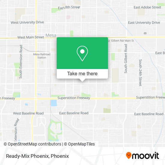 Mapa de Ready-Mix Phoenix