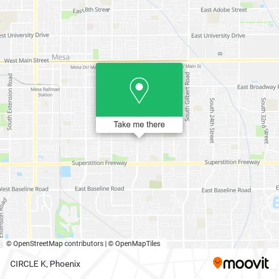 CIRCLE K map