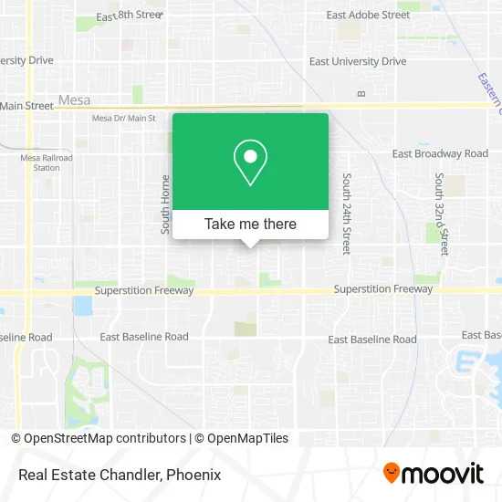 Real Estate Chandler map
