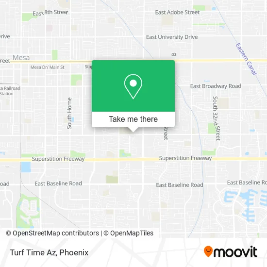 Turf Time Az map