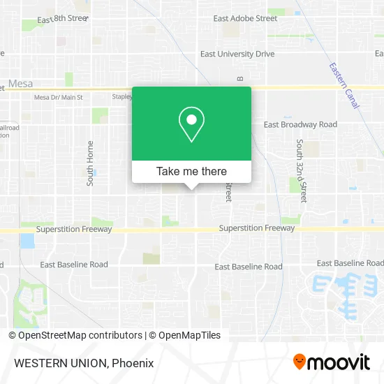WESTERN UNION map
