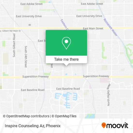 Inspire Counseling Az map