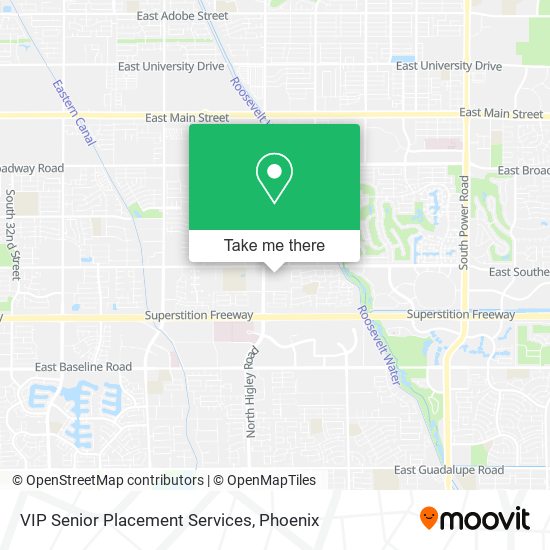 VIP Senior Placement Services map