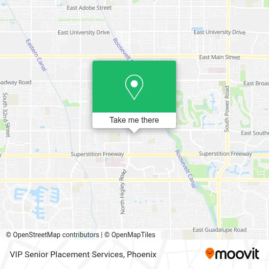 VIP Senior Placement Services map