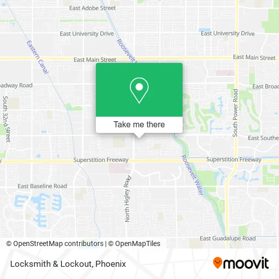 Locksmith & Lockout map