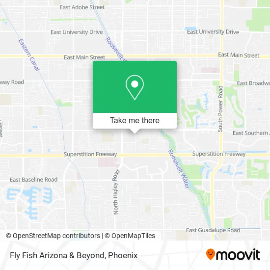 Fly Fish Arizona & Beyond map