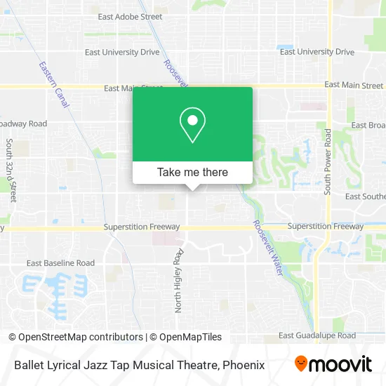 Ballet Lyrical Jazz Tap Musical Theatre map