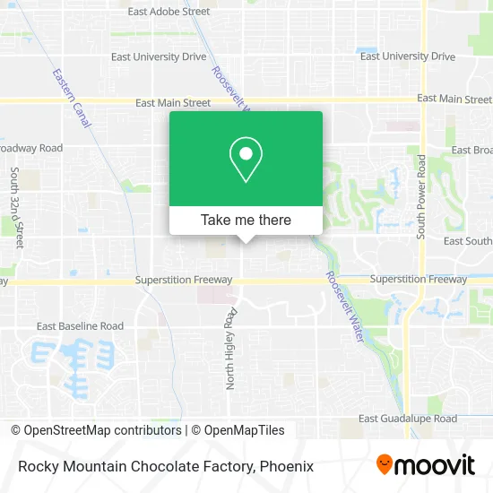 Rocky Mountain Chocolate Factory map