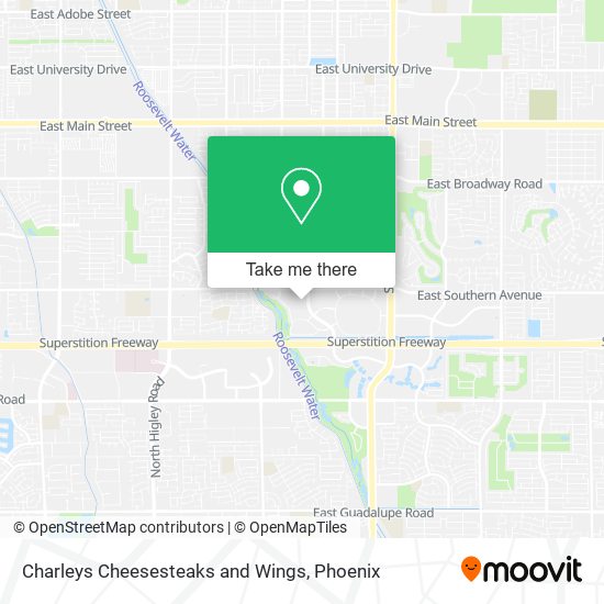 Mapa de Charleys Cheesesteaks and Wings
