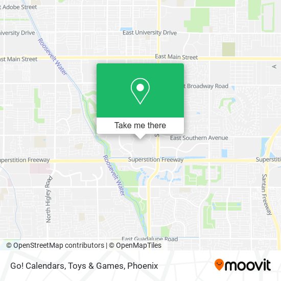 Go! Calendars, Toys & Games map