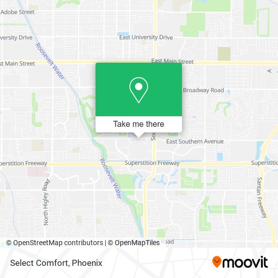 Mapa de Select Comfort