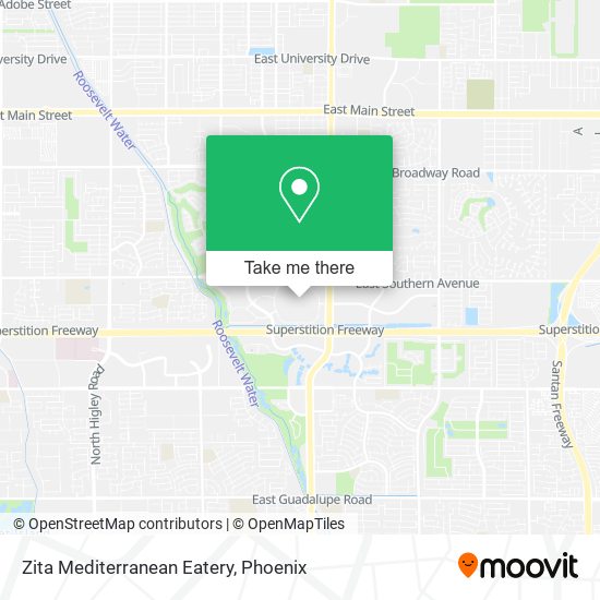 Mapa de Zita Mediterranean Eatery