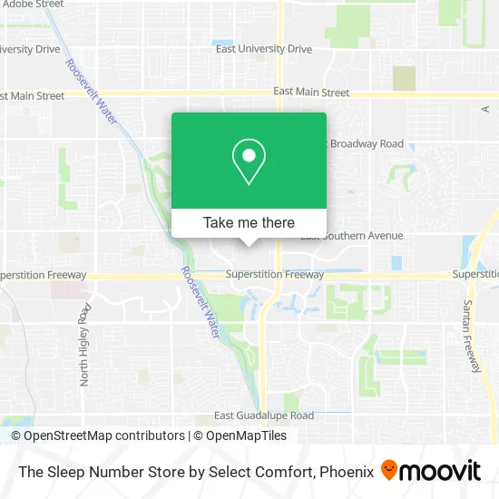 The Sleep Number Store by Select Comfort map