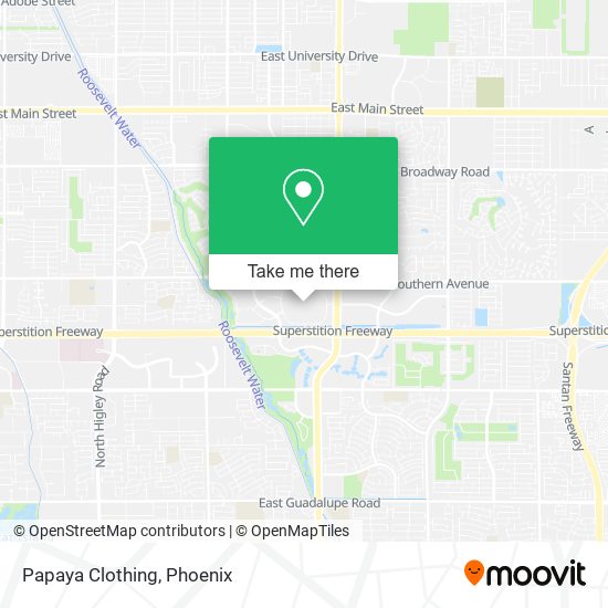 Mapa de Papaya Clothing