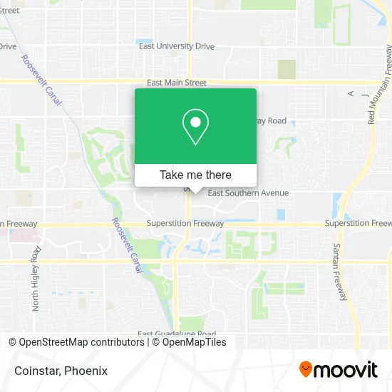 Coinstar map