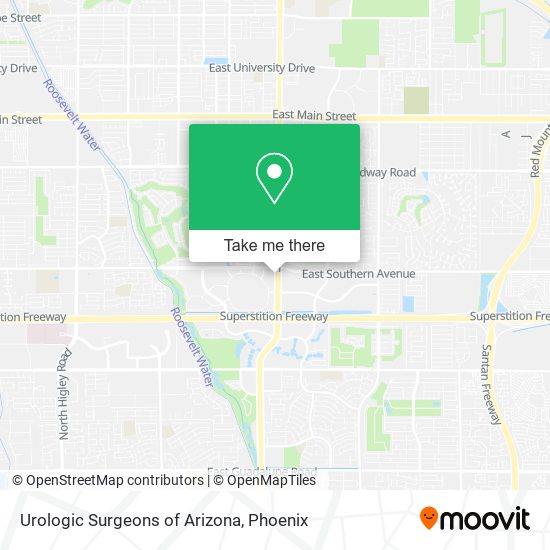 Mapa de Urologic Surgeons of Arizona