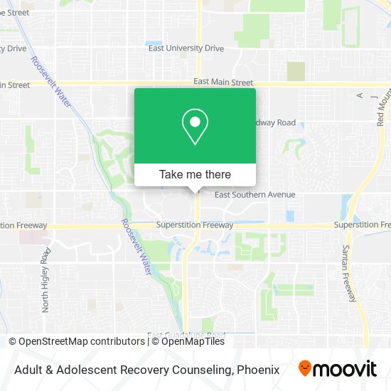 Mapa de Adult & Adolescent Recovery Counseling