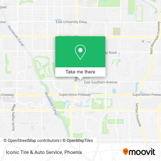 Iconic Tire & Auto Service map