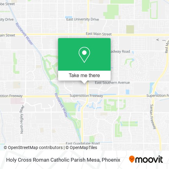 Mapa de Holy Cross Roman Catholic Parish Mesa