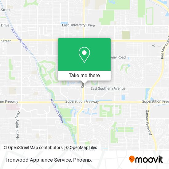 Ironwood Appliance Service map