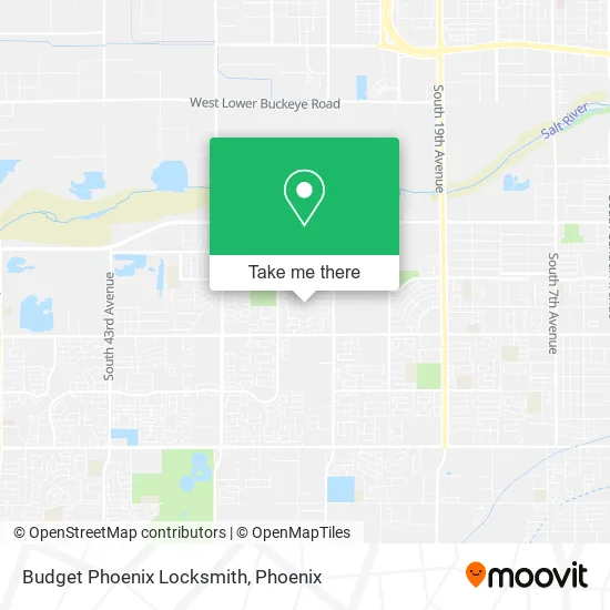 Budget Phoenix Locksmith map
