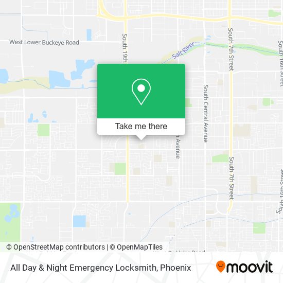 Mapa de All Day & Night Emergency Locksmith