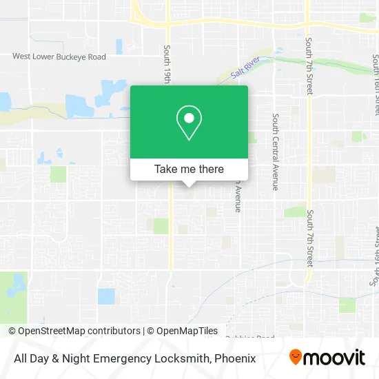 All Day & Night Emergency Locksmith map