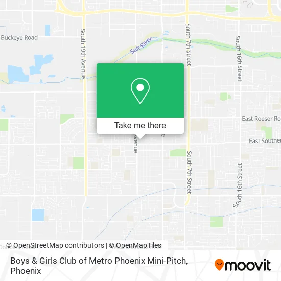 Boys & Girls Club of Metro Phoenix Mini-Pitch map