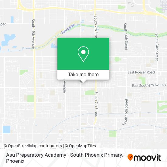 Mapa de Asu Preparatory Academy - South Phoenix Primary