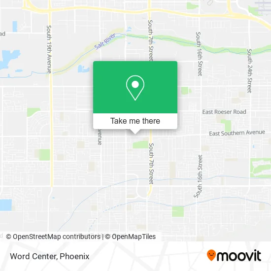 Word Center map