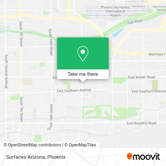 Surfaces Arizona map