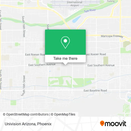 Mapa de Univision Arizona