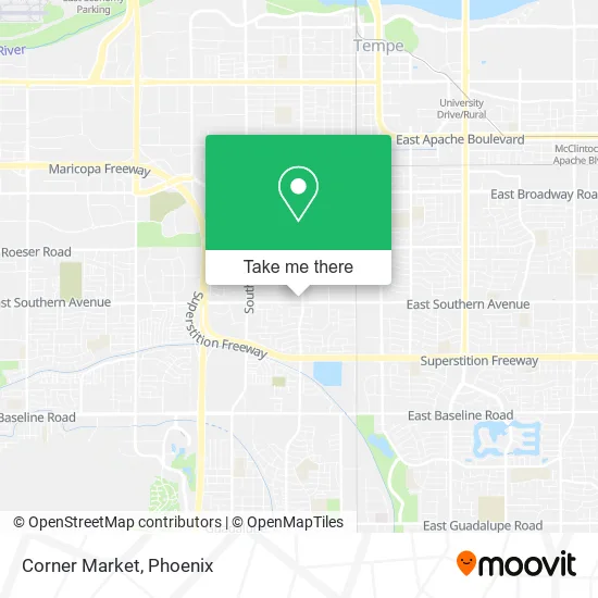 Corner Market map