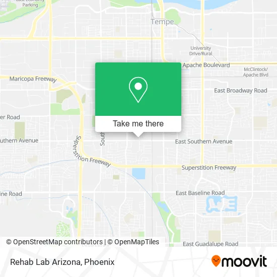 Rehab Lab Arizona map