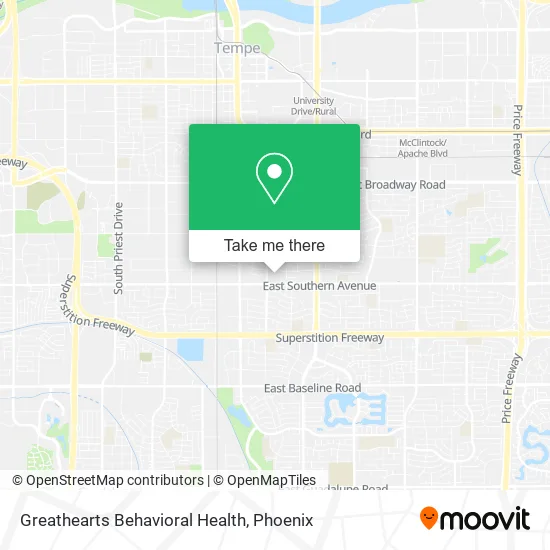 Greathearts Behavioral Health map