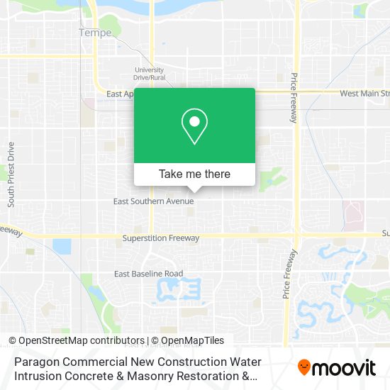 Paragon Commercial New Construction Water Intrusion Concrete & Masonry Restoration & Remodel map